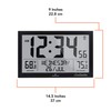 MARATHON Atomic Full Calendar Clock with Extra Large Digits Indoor