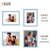 upsimples 8x10 Picture Frame, Display Pictures 5x7 with Mat or
