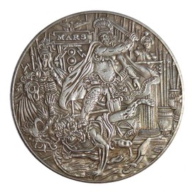 MOZART MOZART Replica Artistic Hobo Nickel Ancient Greece God of War Mars Lucky Coin Commemorative Coin Antique Silver Dollar Crafts Rare Coin feng Shui Lucky Coin Ornaments Antique Good Luck Token