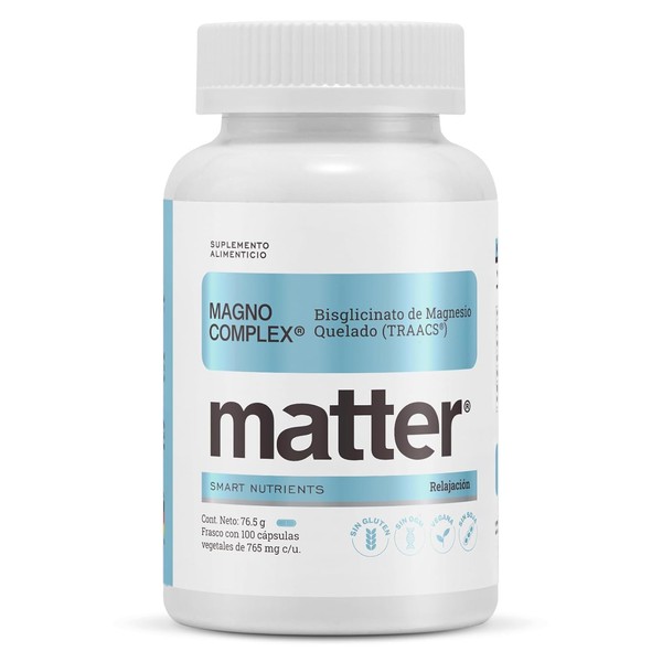MATTER SMART NUTRIENTS - Suplemento Alimenticio Magno-Complex Bisglicinato de Magnesio