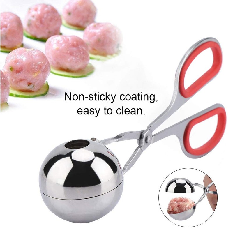 VIFER Meatballs Clip Meatballs Stainless Steel Rice Dumplings Clip Baking