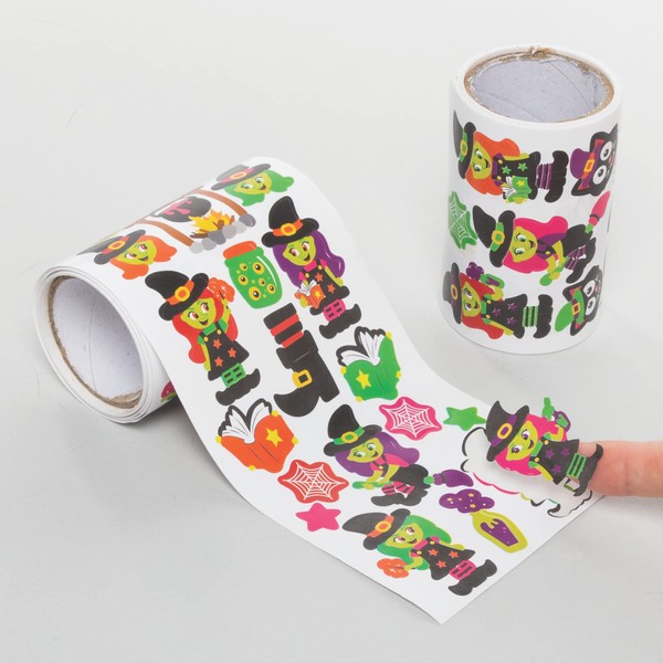 Baker Ross FE724 Witch Stickers - 670 Pieces, Bulk Pack