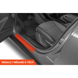 Luxshield Car Door Sill Protector for Renault Mégane E-Tech 5 (V) I 2022-2025 - Protective Film Car Door Accessories Trim Paint Protection Film Carbon Black