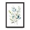 Lithobee - Simple botanical illustration with green leaves Home Wall