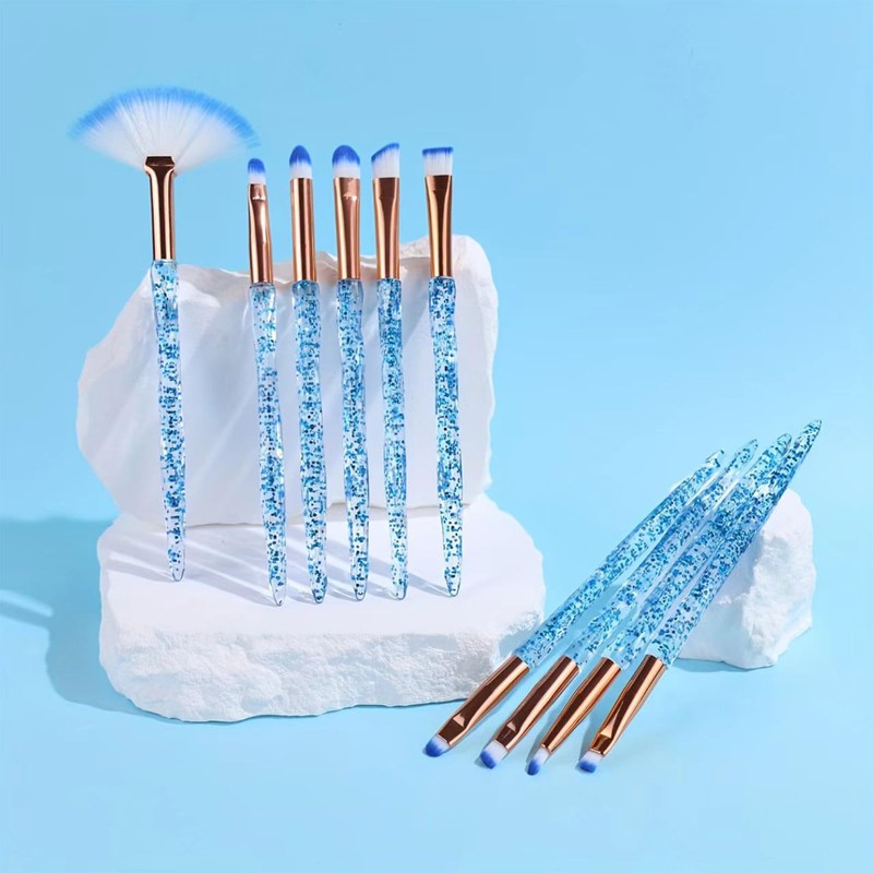 Makeup Brushes Set, 10PCS Crystal Makeup Brushe Professional Glitter Brushes