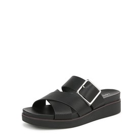 LifeStride Womens Getaway Slide Sandal Black 9 M
