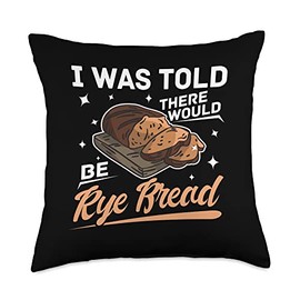 Rye Bread Recipes Gluten Free Seeds German Flour Throw Pillow