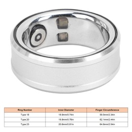 Smart Health Ring With 400mAh Charging Case, Waterproof for Daily Life, Outdoor Sports, Fitness (No. 20)