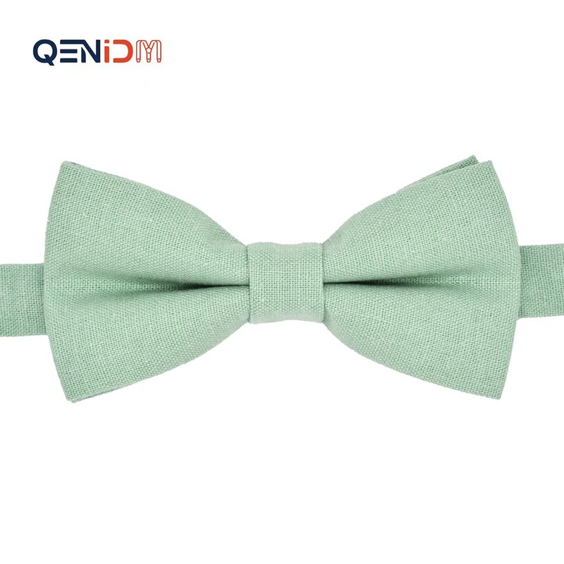 Qenidm Bow Tie with Suspenders Set, Sage, X-Small