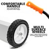 NEIKO 53416A 24” Rolling Magnetic Sweeper with Wheels, 50 Pound