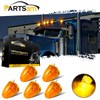 Partsam 5PCS 17LED Amber Cab Marker Top Roof Running Light