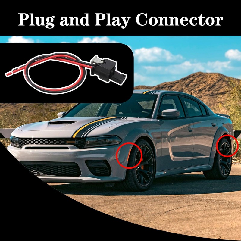 GYUPTRK Side Marker Pigtail Connector Harness Fit for Dodge Charger