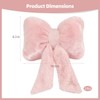Toyosport 2 Pcs Plush Bowknot Car Headrest Pillows, 8.3 x