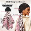 Silk Press Wrap for Hair, Satin Hair Wrap Net with