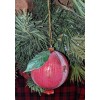 Silver Tree Painted Resin POMEGRANATE Christmas Ornament, by Silver Tree