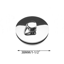 Drain Stopper, 2PCS Stainless Steel Sink Stopper Drain Plug with Pull Ring for Bathtub, Kitchen, Bathroom and Laundry Sink, 38mm
