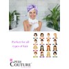Gorro Ducha Toalla Mujer Ligera Elástico Secar Acondicionar Cabello Todo