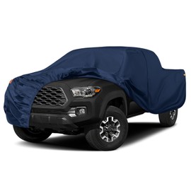 Waterproof Truck Cover Replace for 2005-2026 Toyota Tacoma/Ford Ranger Crew Cab 6ft,10 Layers All Weather Car Cover with Zipper Door for Snow Rain Dust Hail Protection