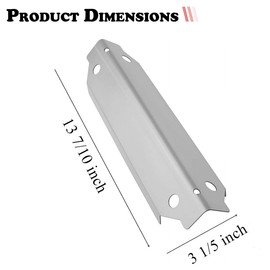 Outdoor Bazaar Set of Porcelain Cooking Grid and Three Stainless Steel Replacement Heat Plates for Dyna-Glo 3-Burner Grill models DGC310CNP-D, DGC310RNP-D, DGC310BNP-D