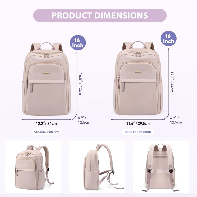 GOLF QUALITY Hiking Travel Backpack for Women Casual Business Weekender