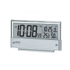 Seiko Clock SQ773S Seiko Alarm Clock, Radio-controlled Digital Calendar, Temperature