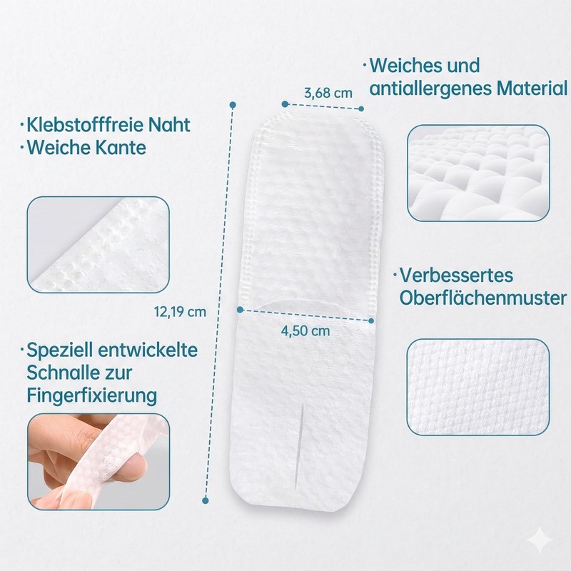 Unflavoured Disposable Adult Finger Toothbrushes (Pack of 60) | For