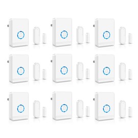 KCMYTONER Door Bell Chime, Alarm for Doors When Opening, Door Chimes When Door Opens for Business/Home/Kids Safety, 600ft Range,48Ringtones 5Adjustable Volume Night Light Function,9PK