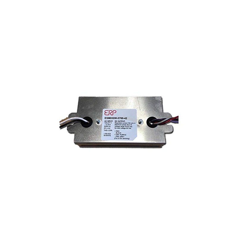 ERP ESM030W-0700-42 LED Power Supplies 120-277 Vac, 87% eff, Rectangular