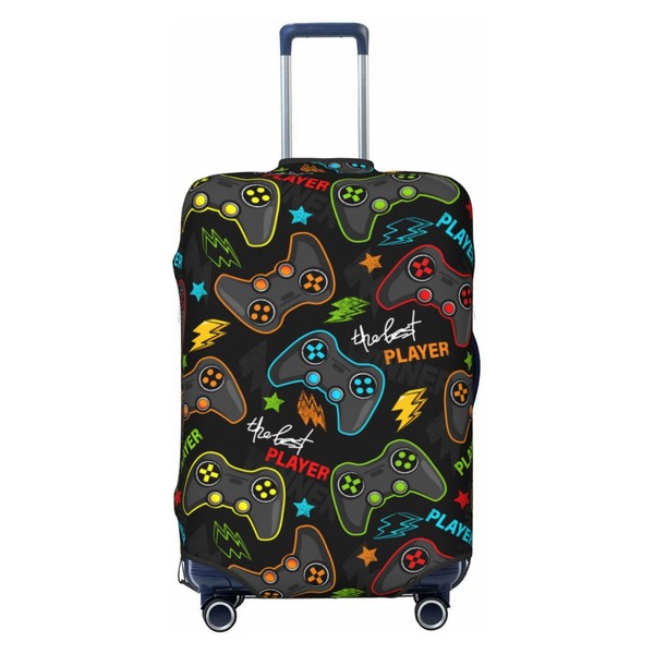 Lukbfall Video Game Joysticks Luggage Suitcase Covers Elastic Washable Funny