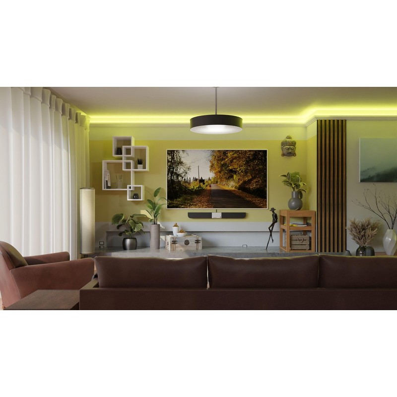 HEXIMO LED Stucco Moulding Strips, XPS Polystyrene Indirect Lighting Wall