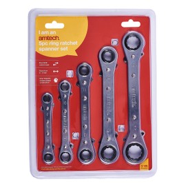 Amtech K1500 5 Piece Ring Ratchet Spanner Set