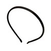 Herbeluemily HM-0123-R02-BK Headband, Faux Leather, Thin, Stylish, Adult, Simple, Korean