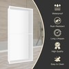 Homevacious 12"×24" Stainless Steel Shower Niche No Tile Needed White