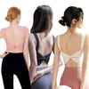 HL] Women's Pilates & Pole Dance Knotted Twist Top Bra Bralette Black/S
