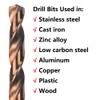 VALYRIANTOOL Cobalt Extra Long Drill Bits Set(5PCS), M35 High Speed