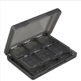 3ds ソフトケース 22 カード容量 収納 メモリーカード スタイラス キャリングケース 携帯 ゲームカード 3DS ソフト (ブラック)