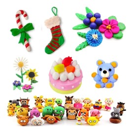 Kit De Arcilla Para Modelar Secado Al Aire, 24 Colores