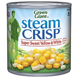 Green Giant, Steam Crisp, Super Sweet Yellow and White Whole Kernel Corn, 11 oz Can (Pack of 6)