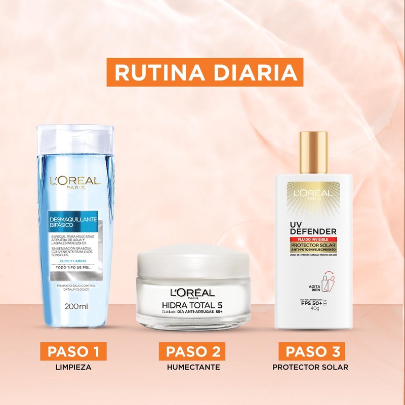 L'Oréal Paris Crema de Día Anti Arrugas Hidra Total 5