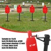 PEUTIER 4pcs Steel Target Hangers, T Post Target Hanger Adjustable