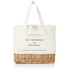 HEADS BNR-KCB2-S Insulated Bag with Basket Bonheur Eco Bag, White,