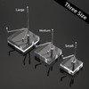 BTSKY Mini Size Adjustable Silver Metal Arm Easel Square Acrylic