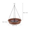 Solar Bird Bath Fountain Pump Hanging Style Deck Mount Metal