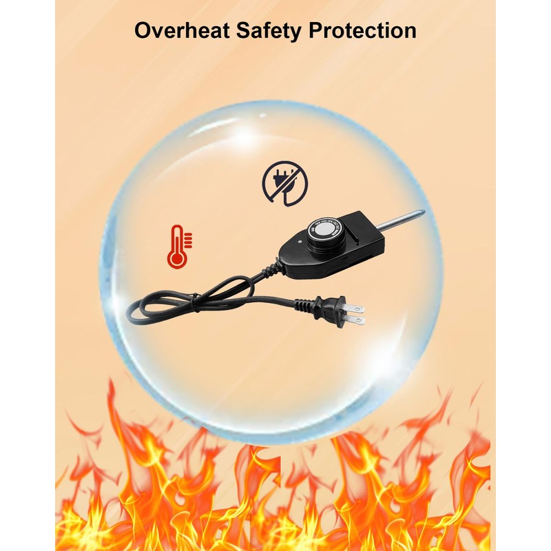 AUGREX Electric Skillet Griddle Power Cord Replacement Fit for Presto