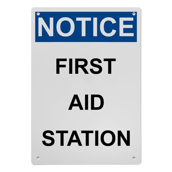 OSHA First Aid Station Sign, 8.5 x 11 in" OSHA