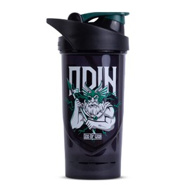 Shieldmixer Hero Pro Classic Shaker Odin, BPA-Free, Gym Accessories, Protein Shaker, Fitness Drinking Bottle, Black, 700 ml