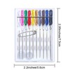 Pre-Threaded Needle Kit, 5 Boxes 40 Pieces Assorted Colors Pre