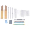 26 Pieces Blending Stumps Sandpaper Boards Eraser Sponge Extension Tool