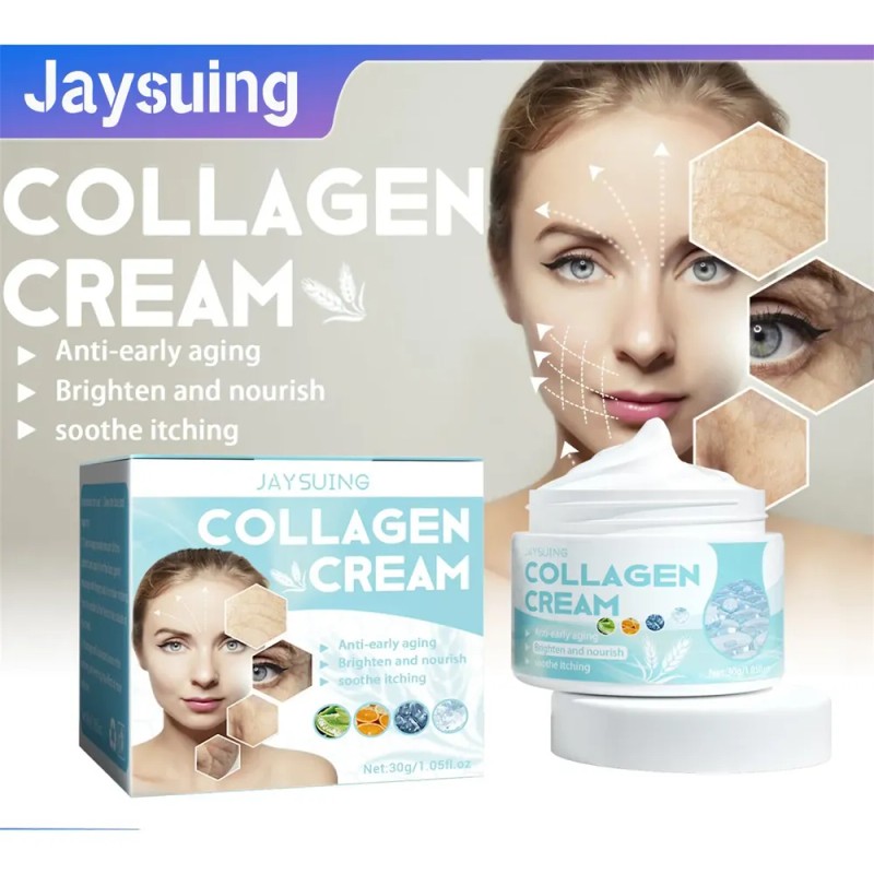 Crema Facial Antiarrugas Reafirmante De Colágeno Que Hidrata Día/noche