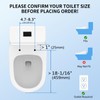 Smart Bidet Toilet Seat, Smart Unlimited Warm Water, Vortex Wash,